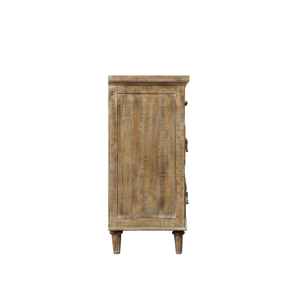 English Elm 6-drawer Reclaimed Pine Dresser Handcrafted with Cedar and Felt Lined Bedroom Storage B361P479669