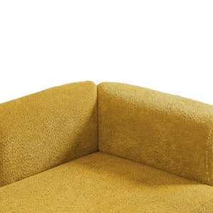 English Elm Upholstered Boucle Chaise Lounge with Foam Spring Comfort for Bedroom or Living Room W5515P437370
