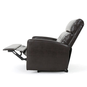 English Elm Christopher Knight Home® - Reclining Loveseat with Push-Back Recline, Plush Tufted Fabric Sofa, Compact Wall-Hugger Design Brown 61372.00PU