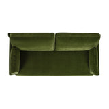 English Elm Pasadena 75.5" Modern Farmhouse Sofa, Olive Green Performance Velvet