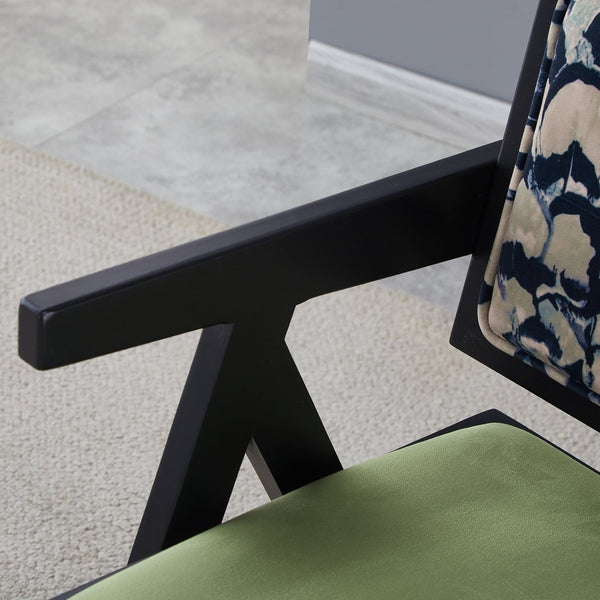 English Elm 2 Black Rubberwood Dining Chairs With Rattan-Style Seats – Medieval Elegance For Modern Spaces W2720P237609