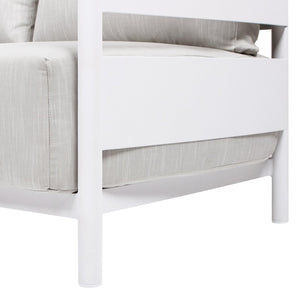 English Elm Jennifer Taylor Home - Rhodes 2pc Teak & Aluminum Outdoor Sofa Set with Coffee Table, Gray Chenille Cushions, Weather-Resistant Elegance B2719P321038