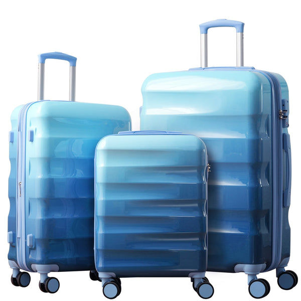 English Elm Luggage Set 3 Piece Hardshell Pc+abs Spinner Suitcases with Tsa Lock Expandable N730P264591C