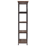 Homelegance By Top-Line Rafferty Vintage Industrial Rustic 40-inch Bookcase Brown Poplar