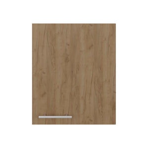 English Elm Manchester White Wall Mounted Cabinet Two Shelf Single Door Bathroom Kitchen Storage Natural Wood B200P474563