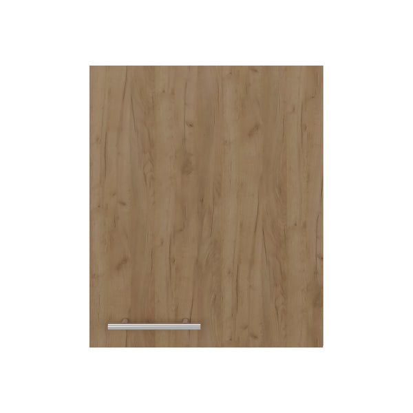 English Elm Manchester White Wall Mounted Cabinet Two Shelf Single Door Bathroom Kitchen Storage Natural Wood B200P474563