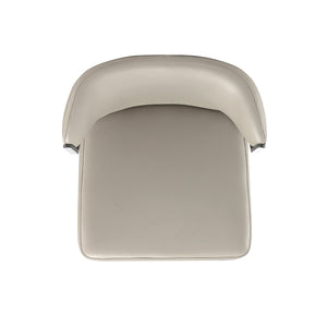 English Elm Kirsten Wood Vegan Leather Dining Chair with Plush Foam Seat, Grey Metal Frame, Industrial Chic Finish LIGHT GREY B365P397830