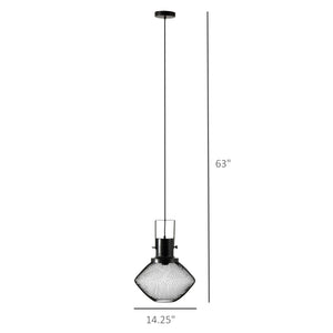 English Elm Industrial Steel Mesh Cage Pendant Light for Kitchen Island or Dining Room Decor T3971P387547
