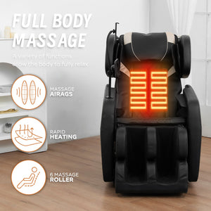 English Elm Massage Chair Recliner With Zero Gravity, Full Body Air Pressure & Ergonomic Comfort For Relief W1875P300906