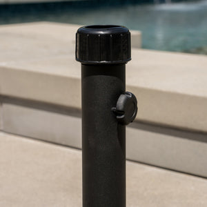 English Elm Christopher Knight Home® - UM-HOLDER concrete umbrella base 33 lbs for up to 5 ft umbrellas, durable iron support, stable outdoor anchor Brown 54757.00BRN