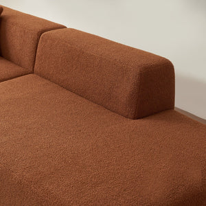 English Elm Luxurious Modular Sectional Couch - Cozy Lambswool Fabric L-Shape Sofa With Chaise! W1765S00071-GIGA