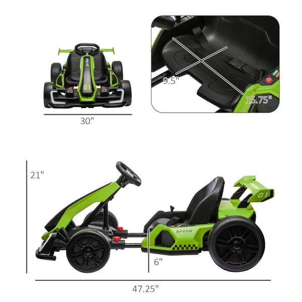 English Elm Aosom Youth Scooter Steel Frame Dual Caliper Brakes Inflatable Tire Kids Ride W2225P217193