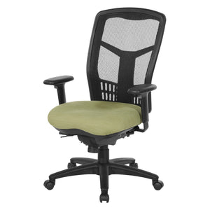 OSP Home Furnishings Progrid® Ergonomic Mesh High Back Office Chair with Lumbar Support and Adjustable Arms 92892-K015