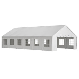 English Elm 20x40ft Heavy Duty Galvanized Steel Frame Party Tent Waterproof Outdoor Wedding Canopy W1422S00064