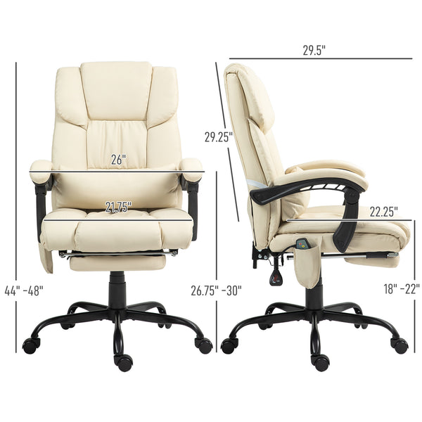 English Elm Premium High Back Pu Leather Executive Chair with Foam Cushion and Swivel Base T3971P409855