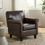 Christopher Knight Home® - Noble House - Leeds Classic Brown Bonded Leather Club Chair