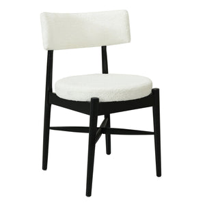 English Elm Christopher Knight Home® - Mid Century Modern Dining Chairs - Ergonomic Boucle Upholstered Design With Sturdy Rubberwood Legs N771P205425B