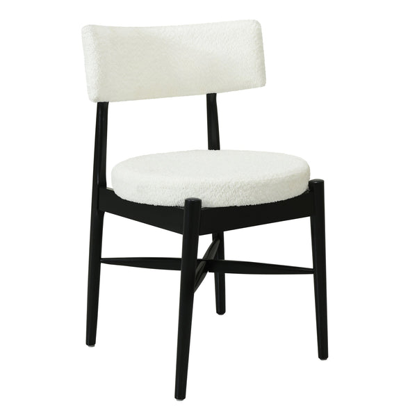 English Elm Christopher Knight Home® - Mid Century Modern Dining Chairs - Ergonomic Boucle Upholstered Design With Sturdy Rubberwood Legs N771P205425B