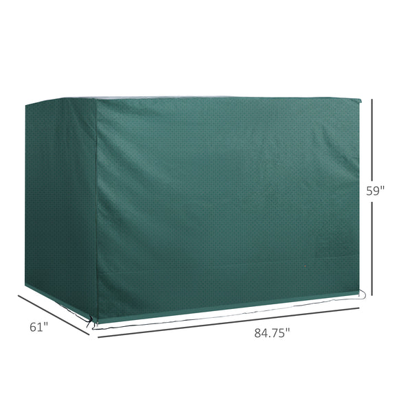 English Elm Outdoor Patio Swing Cover Heavy Duty Polyethylene Uv Resistant Three Seater Protection T3971P443163