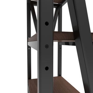 English Elm 56.30'' Stylish Bakers Rack - 4-Tier Metal & Wood Kitchen Organizer For Compact Spaces & Versatile Use W3387P312345