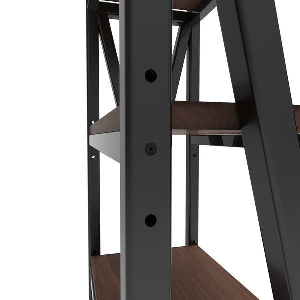 English Elm 56.30'' Stylish Bakers Rack - 4-Tier Metal & Wood Kitchen Organizer For Compact Spaces & Versatile Use W3387P312345