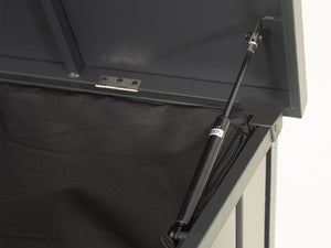 English Elm Outdoor Storage Box - 200 Gallon Lockable Metal Deck Box With Waterproof Oxford Fabric Lining W1859P353008-GIGA