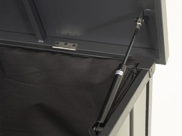 English Elm Outdoor Storage Box - 200 Gallon Lockable Metal Deck Box With Waterproof Oxford Fabric Lining W1859P353008-GIGA