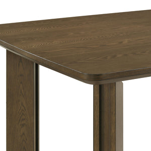 English Elm Crispin 7 Piece Rectangular Dining Set with Ivory Upholstered Chairs for Six B062S01762