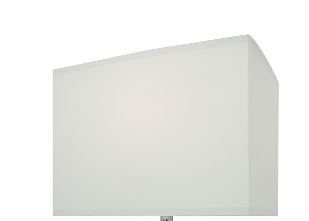 English Elm 1pc Luxury Crystal Accent Table Lamp Touch On/Off LED 22"H Rectangular Shade Chic Home Glow Chrome 14.76 L x 9.65 W x 17.13 H B2741P290765