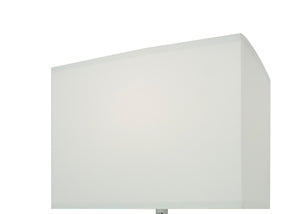 English Elm 1pc Luxury Crystal Accent Table Lamp Touch On/Off LED 22"H Rectangular Shade Chic Home Glow Chrome 14.76 L x 9.65 W x 17.13 H B2741P290765