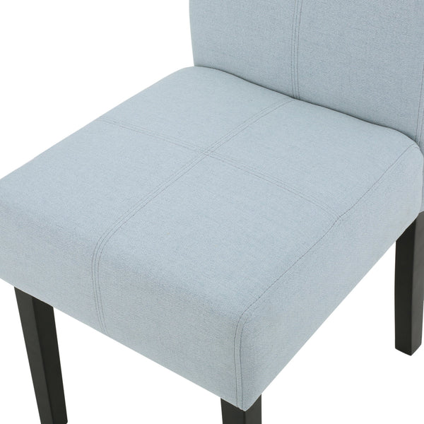 English Elm Hanford Upholstered Dining Chair Set of 2 with T-stitch Back and Tapered Legs N767P360602E