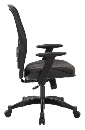 OSP Home Furnishings Breathable Mesh Manager Chair with Lumbar Support for Executive and Home Office Use 2400E