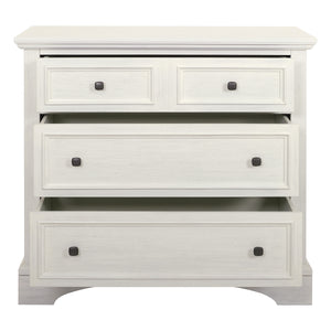 OSP Home Furnishings Farmhouse Basics 3 Drawer Chest Rustic White