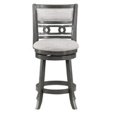 English Elm Jaysen Grey Counter Stool With Flared Legs