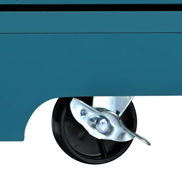 English Elm K&K Convertible 55.7" Folding Kitchen Island Cart with Power Outlet, Spice Rack, 5 Wheels, Multi-Use Green N707P186617E