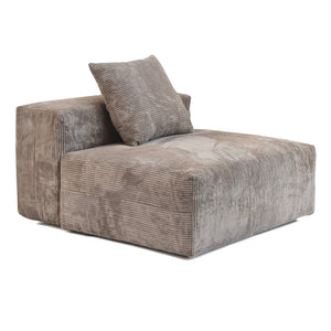 English Elm Pixel Modern Modular Sofa – Versatile L-Shaped 4-Seater Corduroy Comfort For Family Spaces B341S00025-GIGA