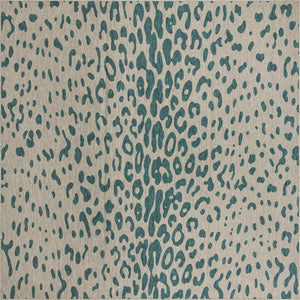 Unique Loom Outdoor Safari Samburu Machine Made Animal Print Rug Teal, Gray 13' 0" x 13' 0"