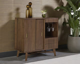 Caven Bar Cabinet - Walnut 108815  Sunpan