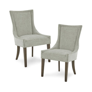 JLA Home Madison Park Signature - Ultra Upholstered Dining Side Chairs Set of 2 — Plush Chenille Armless Seats, Solid Wood Legs, Tailored Trim MPS108-0296