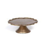 Scalloped Edge Cast Aluminum Cake Plate, 11 in. EAW30164 Park Hill