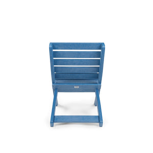 English Elm Grandcourt Recycled Hdpe Outdoor Folding Chair with Marine Grade Hardware for Patio Use Blue B2745P409671