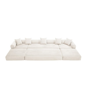 English Elm United We Win Convertible Sofa Bed – Soft Corduroy, Memory Foam Comfort For Dorms & Guest Rooms W1568S00254-GIGA