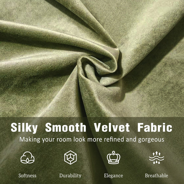 English Elm Christopher Knight Home® - King Size Velvet Bed Frame - Luxurious Olive Green Upholstered Platform Bed With Curved Headboard N757P235227A