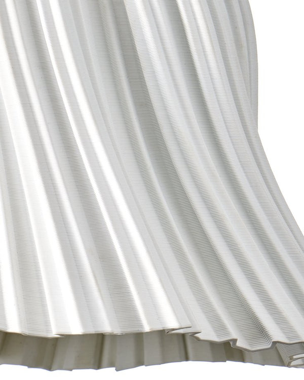 Currey & Company Twirl White Pendant: Elegant 3d-printed Porcelain, Dimmable, Adjustable Length, Modern Design Lighting White Porcelain ,Metal 9000-1282-currey-company