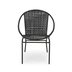 English Elm Java Outdoor Lounge Chair Resort Style Patio Accent Seat for Deck and Garden 66628.00BLK