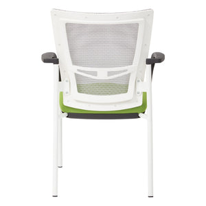 OSP Home Furnishings Progrid® Mesh Back Visitor Chair with Lumbar Support and Padded Seat for Office Green 8810W-6
