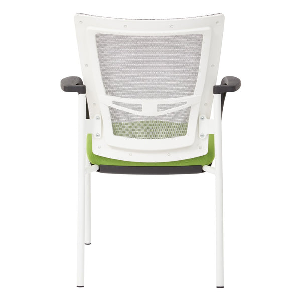 OSP Home Furnishings Progrid® Mesh Back Visitor Chair with Lumbar Support and Padded Seat for Office Green 8810W-6