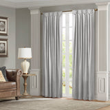 Croscill Classics Avignon Glam/Luxury Pleat Curtain Panel with Tieback (Single) CCL40-0051 Silver