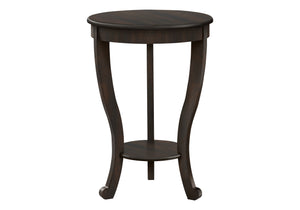 English Elm Accent Square Two-Tier Table with Grooved Top and Turned Legs, Compact Nightstand with Shelf, Brown Veneer Walnut 29 L x 21 W x 7 H B2710P219481