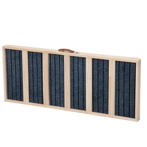English Elm 39" Folding Pinewood Pet Ramp with Non-slip Surface and Adjustable Height for Dogs W2181P357575